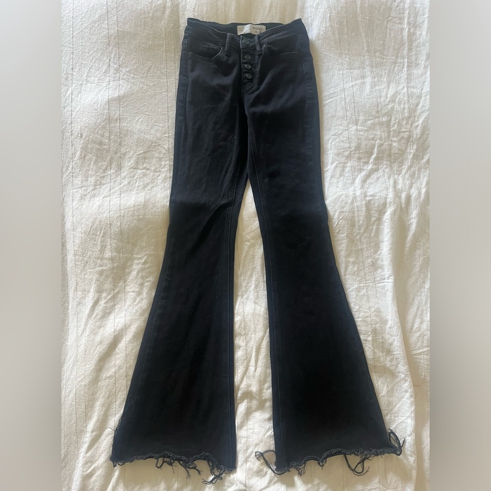 Bridge by gly button up high rise flare size 24